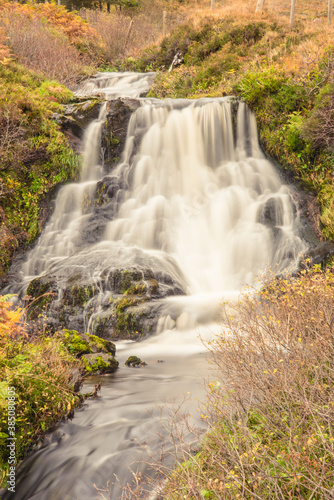 Waterfall in Highlands of Scotland