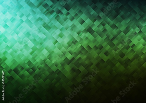 Dark Green vector layout with lines, rectangles.