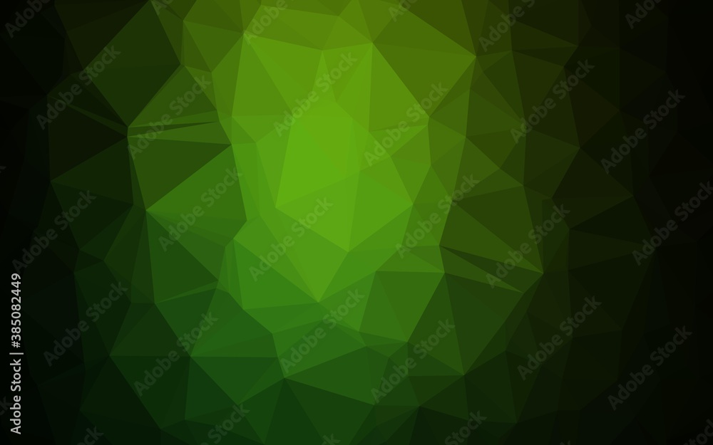 Light Green vector polygon abstract layout. Light Green vector polygon abstract layout.