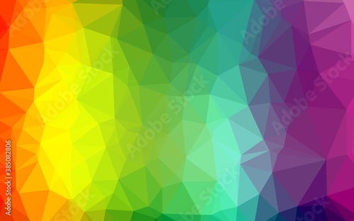 Light Multicolor, Rainbow vector abstract mosaic background.