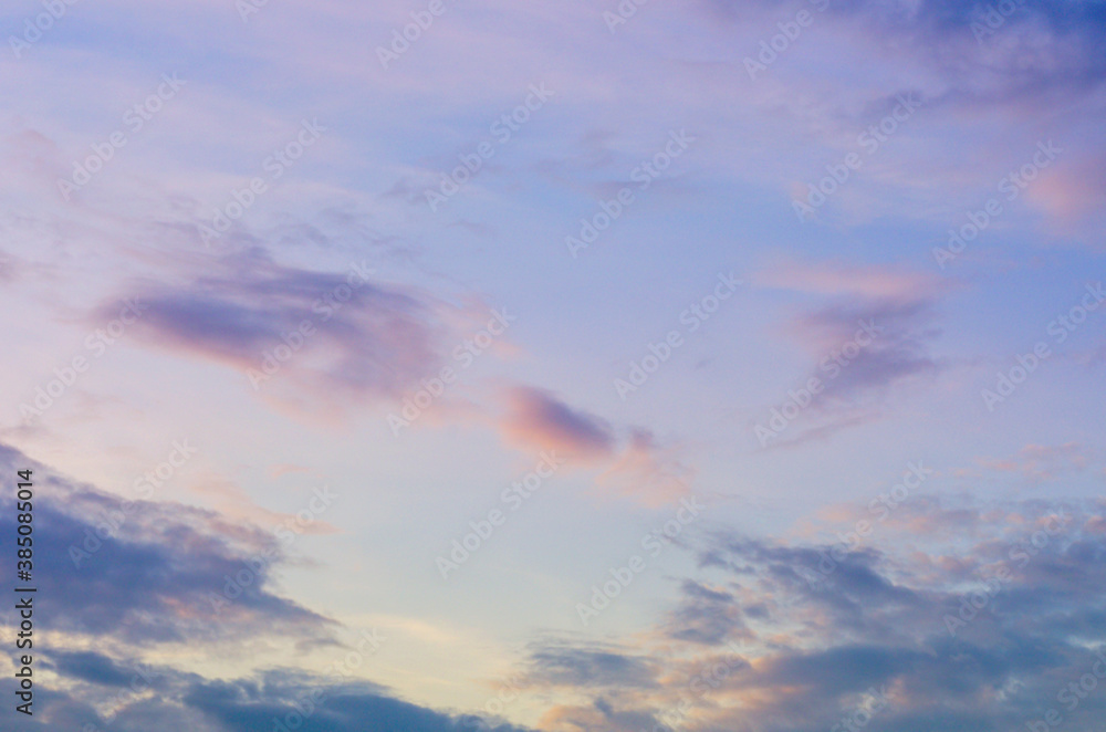 Fototapeta premium colorful dramatic sky with cloud at sunset