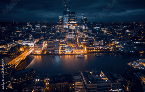 London city area skyline  UK