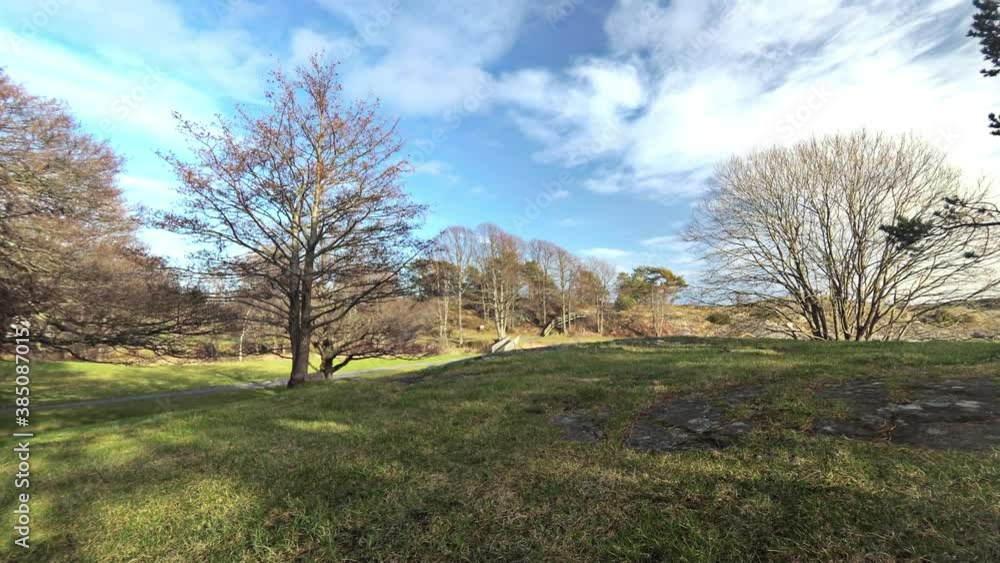 Time-lapse of clouds and shadows under trees in Groos Park, Grimstad, Norway Time-lapse of clouds and shadows under trees in Groos Park, Grimstad, Norway