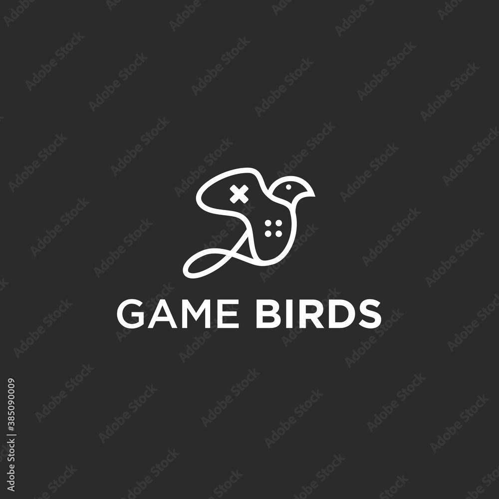 abstract gaming logo. game icon