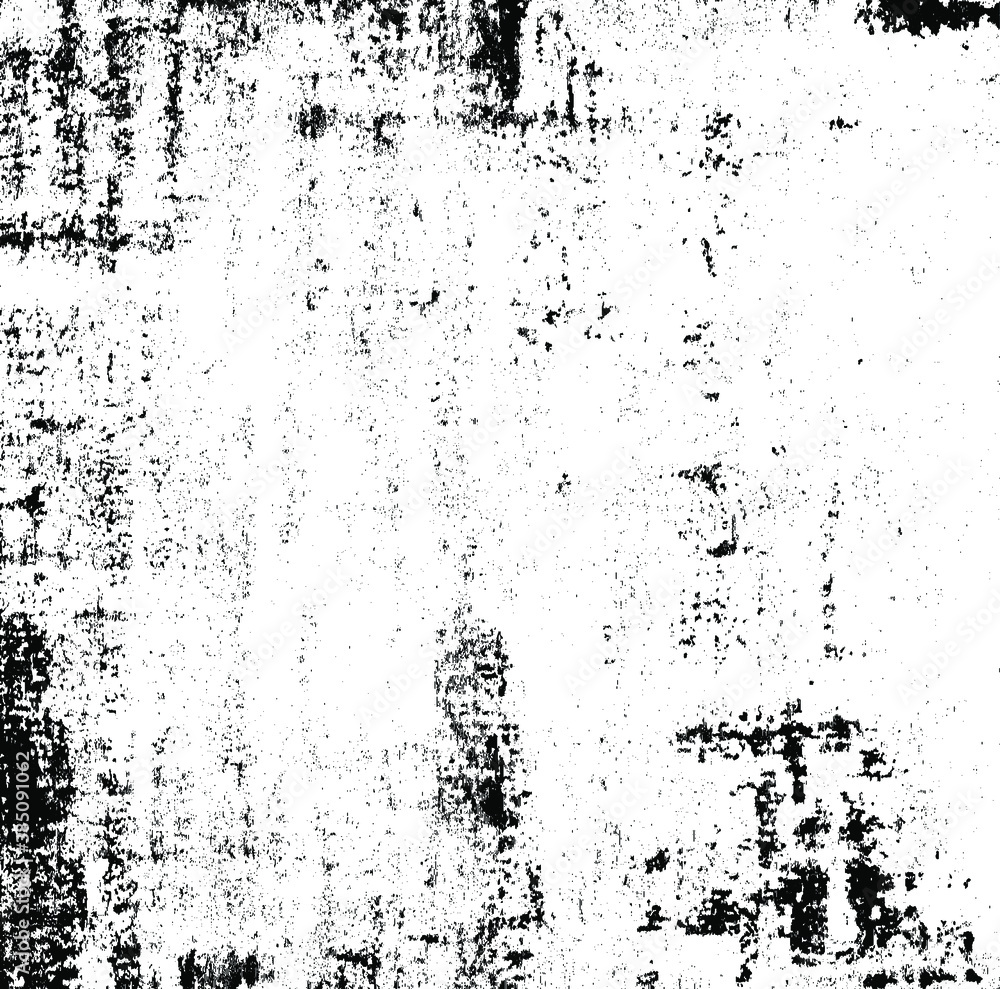 Rough black and white texture vector. Distressed overlay texture. Grunge background. Abstract textured effect. Vector Illustration. Black isolated on white background. EPS10