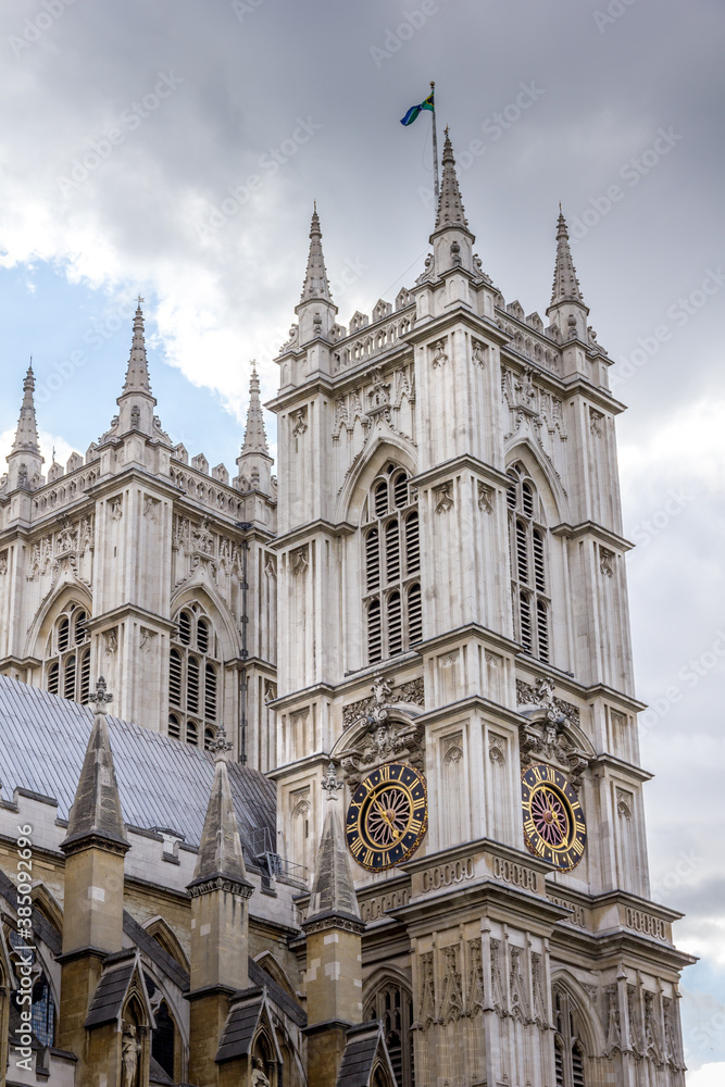 View of the Westminster Abbey in London, UK