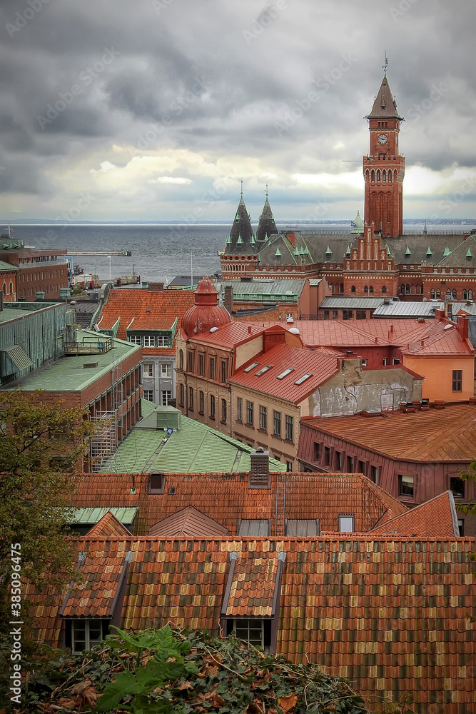 Obraz premium Rooftops of Helsingborg