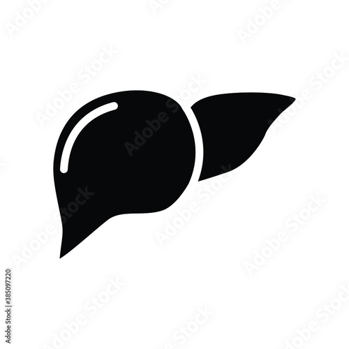 Liver Human Internal Organ Glyph Icon