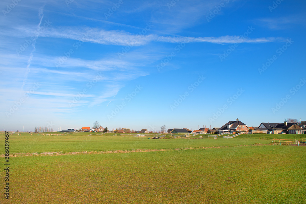 Dutch landscape polder Eemdijk