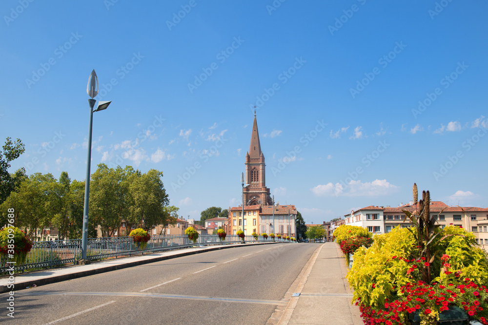 custom made wallpaper toronto digitalBridge over river the Tarn in Montauban