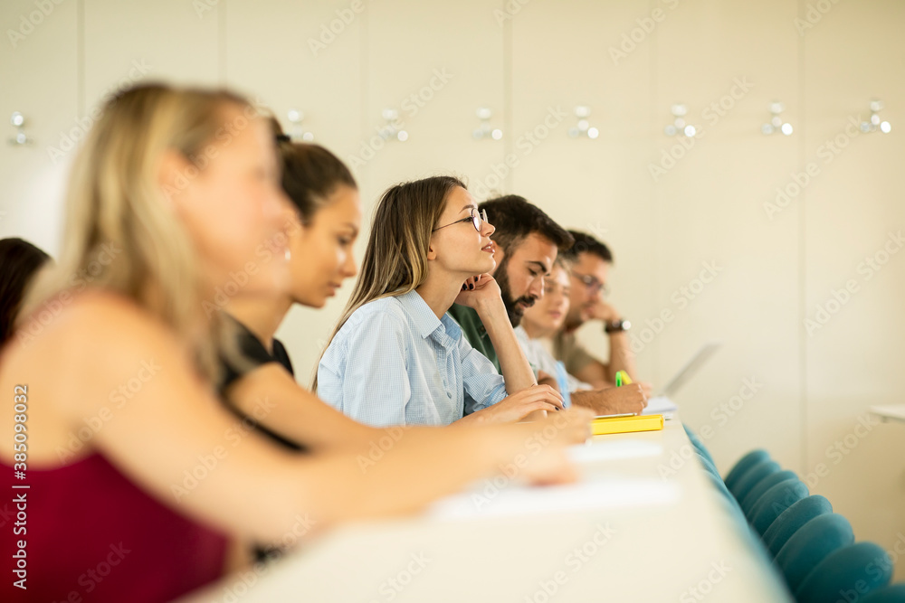 University students in the classroom University students in the classroom