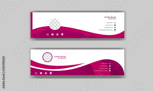 Email Signature Template, Corporate Email Signature Design
