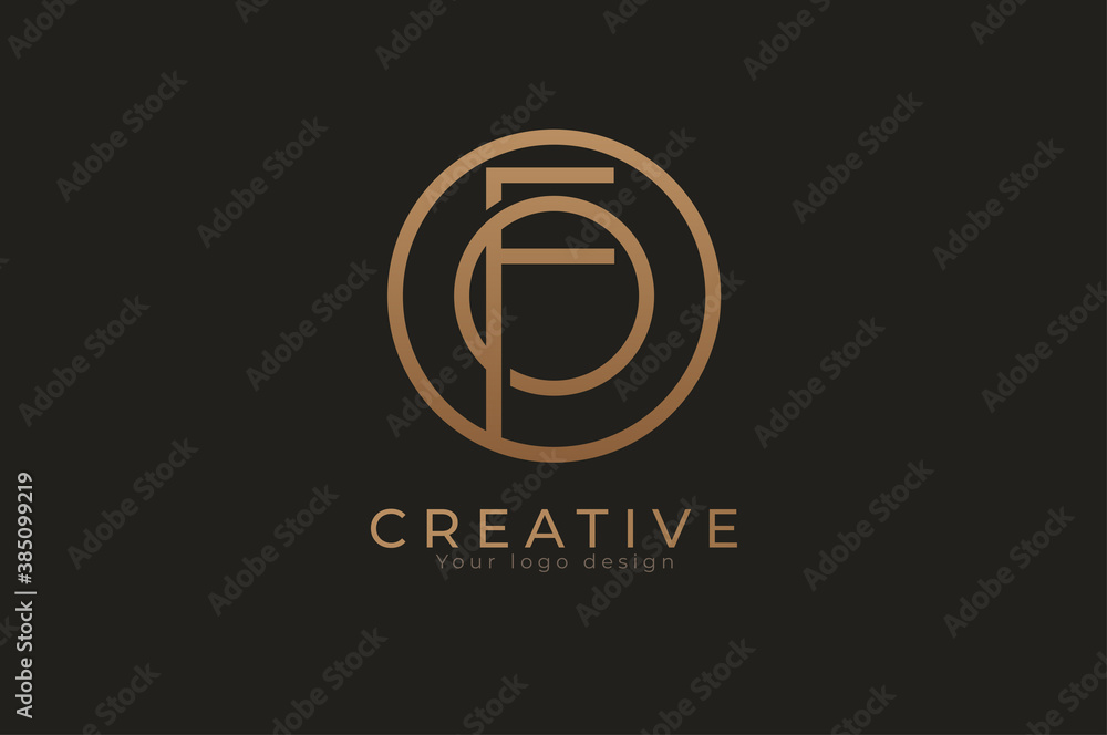 Abstract initial letter F and O logo, usable for branding and business logos, Flat Logo Design Template, vector illustration Abstract initial letter F and O logo, usable for branding and business logos, Flat Logo Design Template, vector illustration