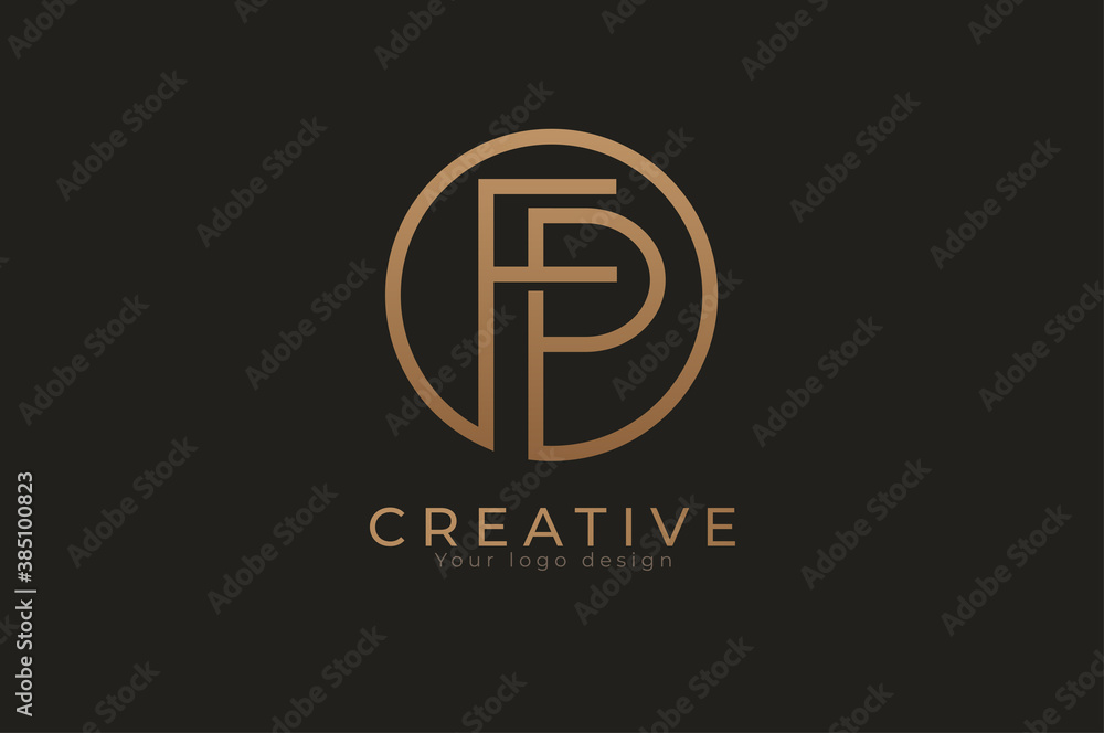 Abstract initial letter F and P logo, usable for branding and business logos, Flat Logo Design Template, vector illustration Abstract initial letter F and P logo, usable for branding and business logos, Flat Logo Design Template, vector illustration