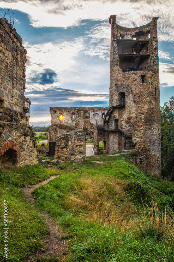 The Ruin of Zvířetice Castle located near Mlada Boleslav