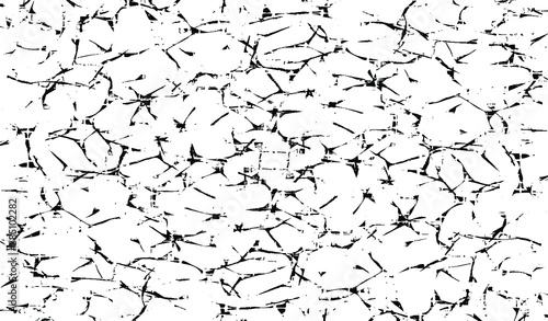 Rough black and white texture vector. Distressed overlay texture. Grunge background. Abstract textured effect. Vector Illustration. Black isolated on white background. EPS10