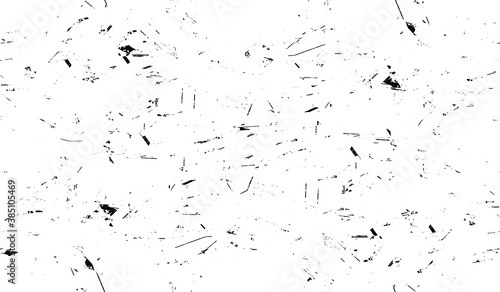 Wallpaper Mural Rough, irregular texture composed of monochrome geometric elements. Overlay distressed grunge background. Abstract vector illustration. Isolated on white background. EPS10 Torontodigital.ca