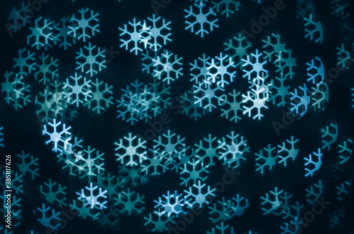 abstract snowflake bokeh background christmas concept