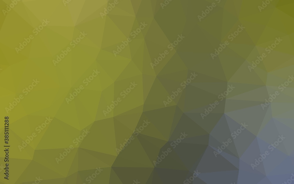 Light Green, Yellow vector shining triangular pattern. Light Green, Yellow vector shining triangular pattern.