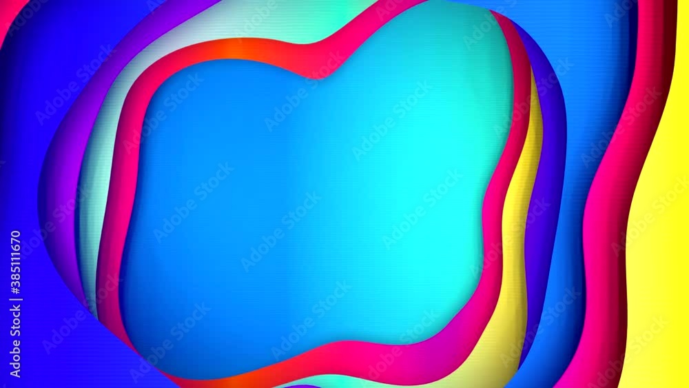 Abstract colorful background with multiple layers of wave surface with
