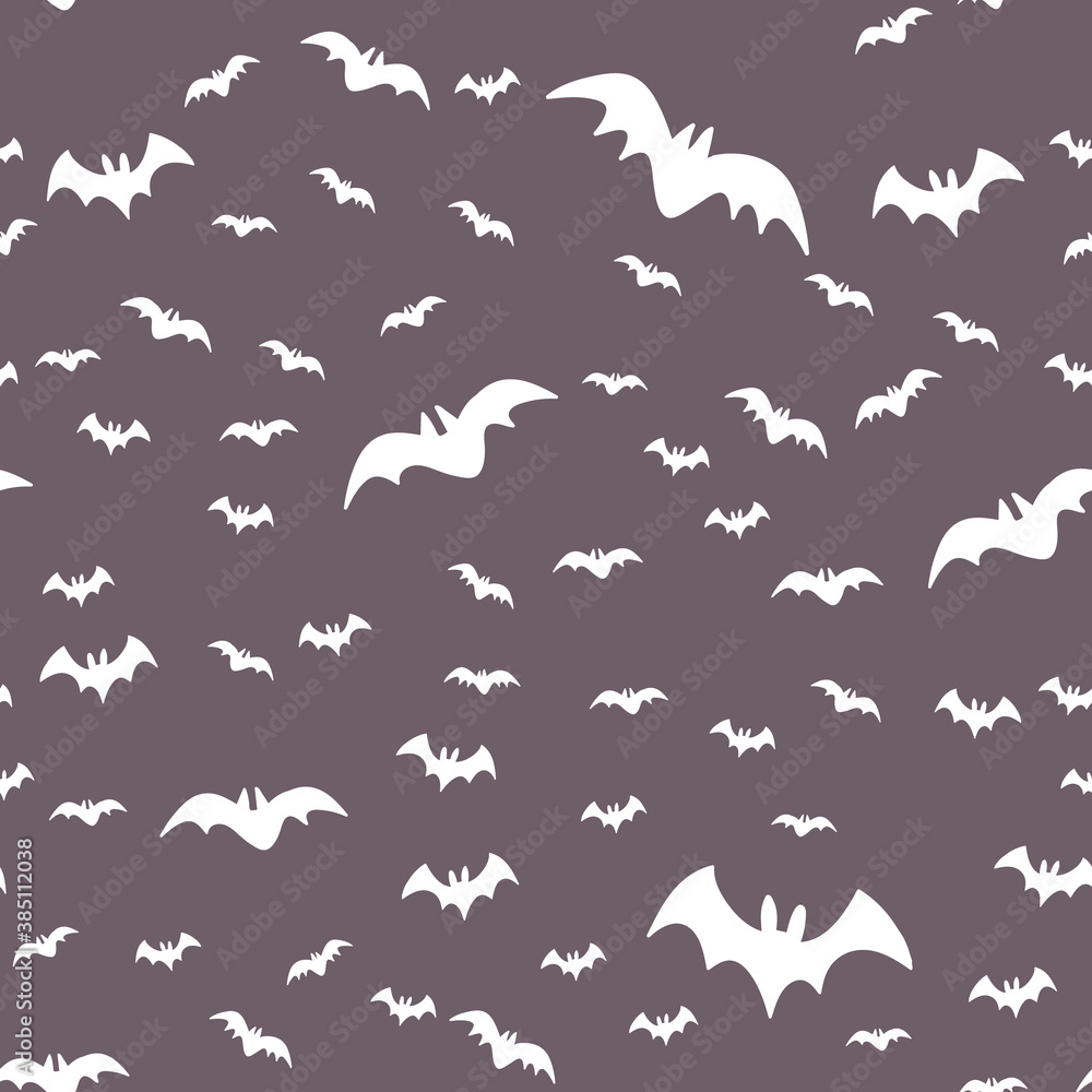 Halloween pattern with flying bats. Vector seamless background. Bat simple illustration texture. Halloween pattern with flying bats. Vector seamless background. Bat simple illustration texture.