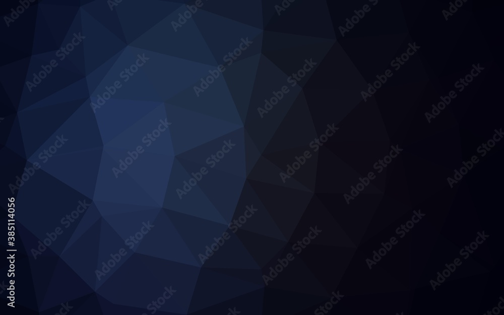Dark BLUE vector abstract mosaic pattern. Dark BLUE vector abstract mosaic pattern.