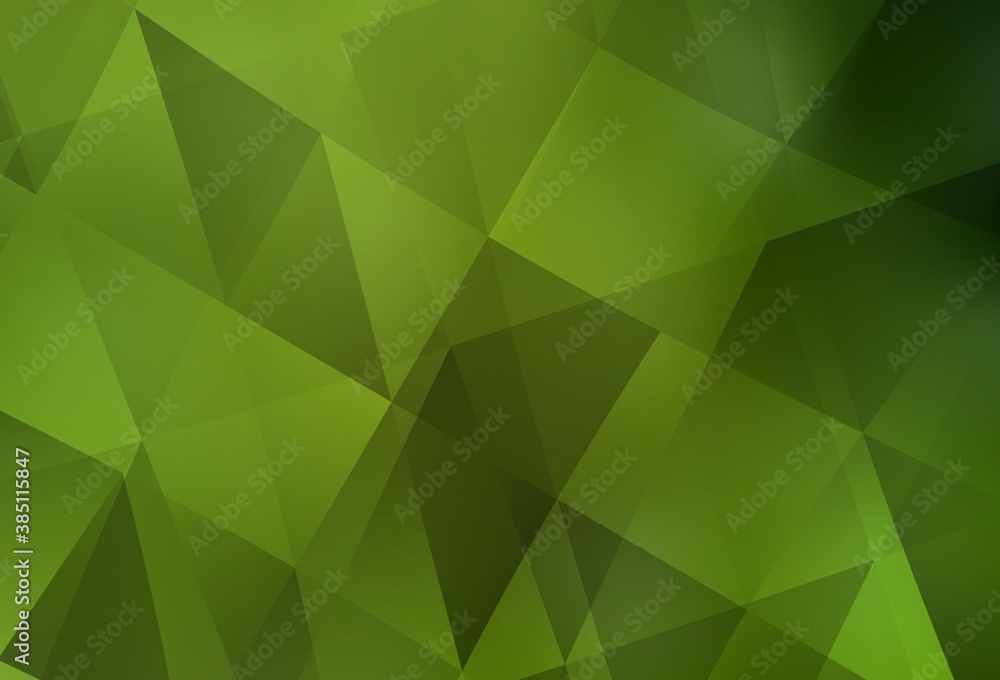 Obraz premium Light Green, Yellow vector abstract mosaic pattern.