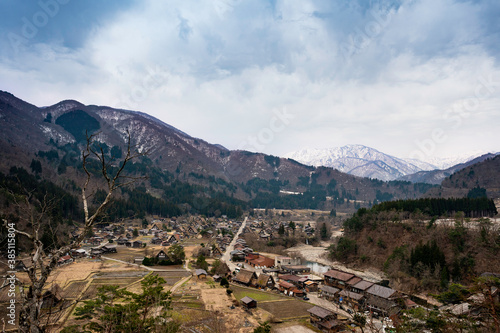 Shirakawako village in Japan photo