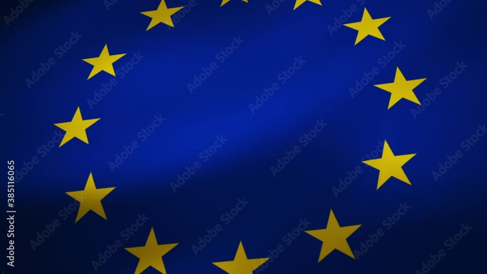 European Union Flag, Looped Banner European Union Flag, Looped Banner