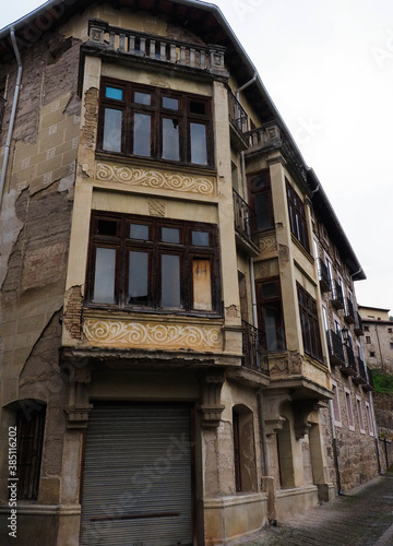 old abandoned house in Villoslada de Cameros in Rioja