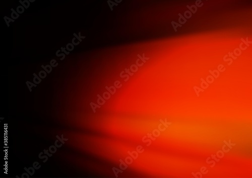 Dark Orange vector blurred shine abstract pattern.