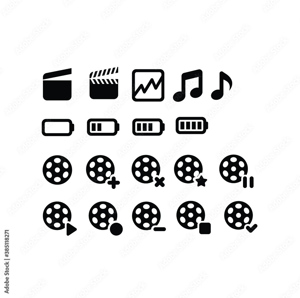 movie camera icon on round internet button movie camera icon on round internet button