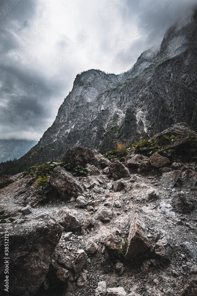 Obraz premium Oben am Watzmann angekommen - Berchtesgaden