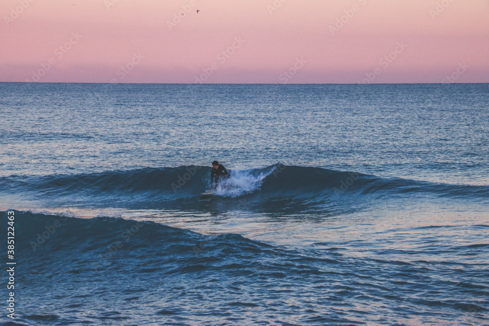 Fototapeta premium surfing the wave