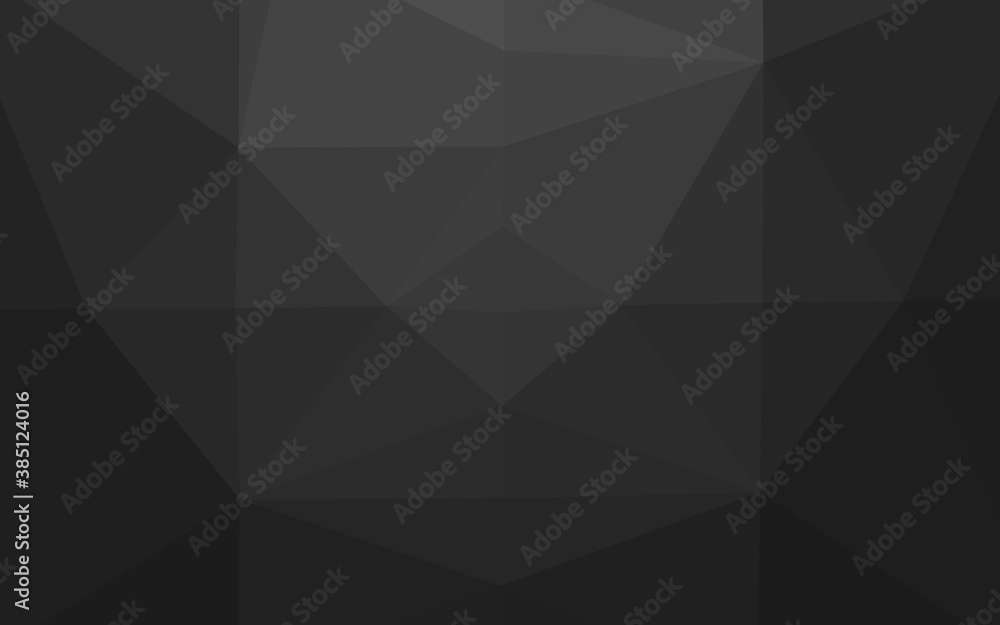 Dark Silver, Gray vector shining triangular pattern.
