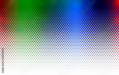 Light Multicolor, Rainbow vector backdrop with rectangles, squares.