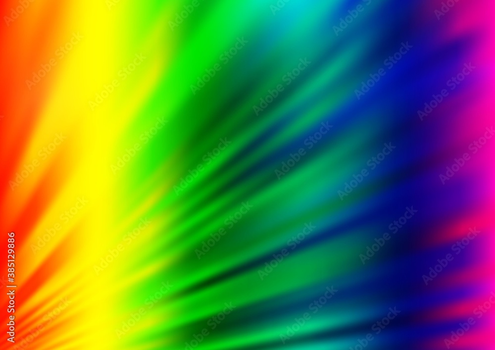 Obraz premium Light Multicolor, Rainbow vector blurred shine abstract background.