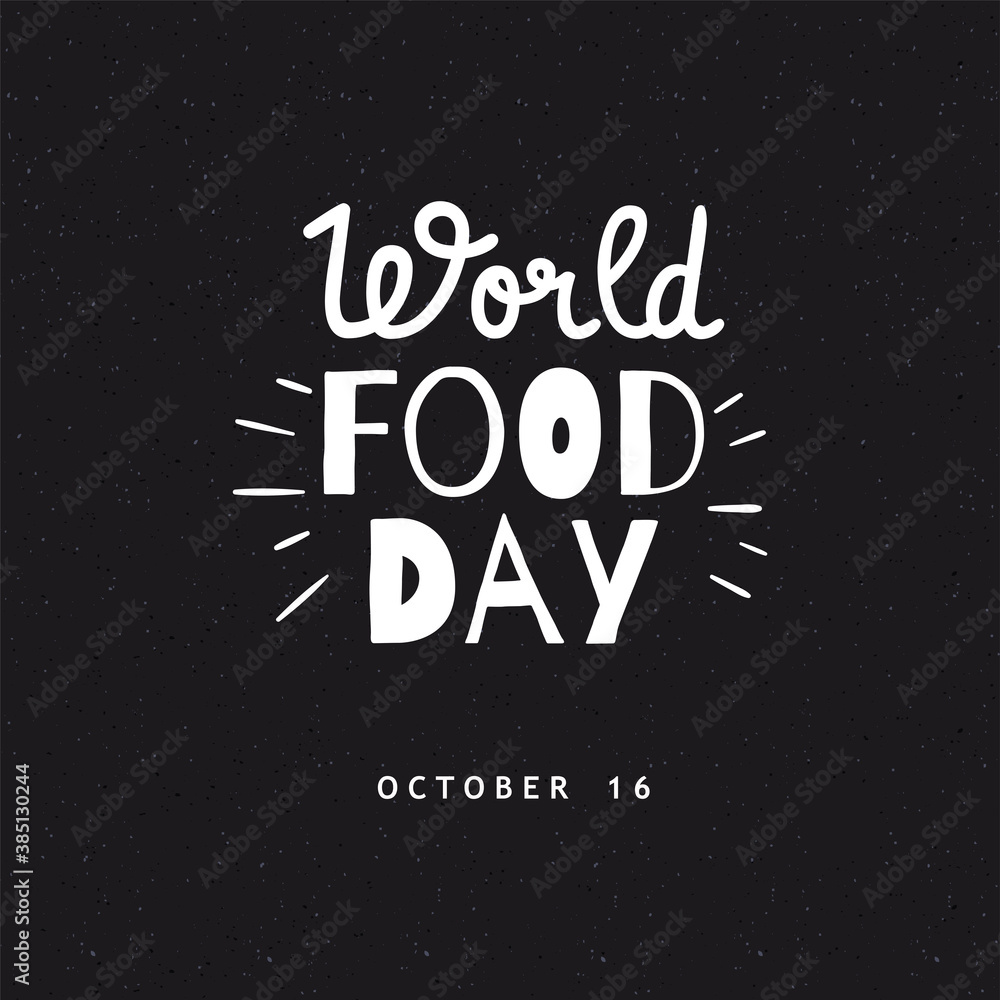 World food day poster - Vector illustration design