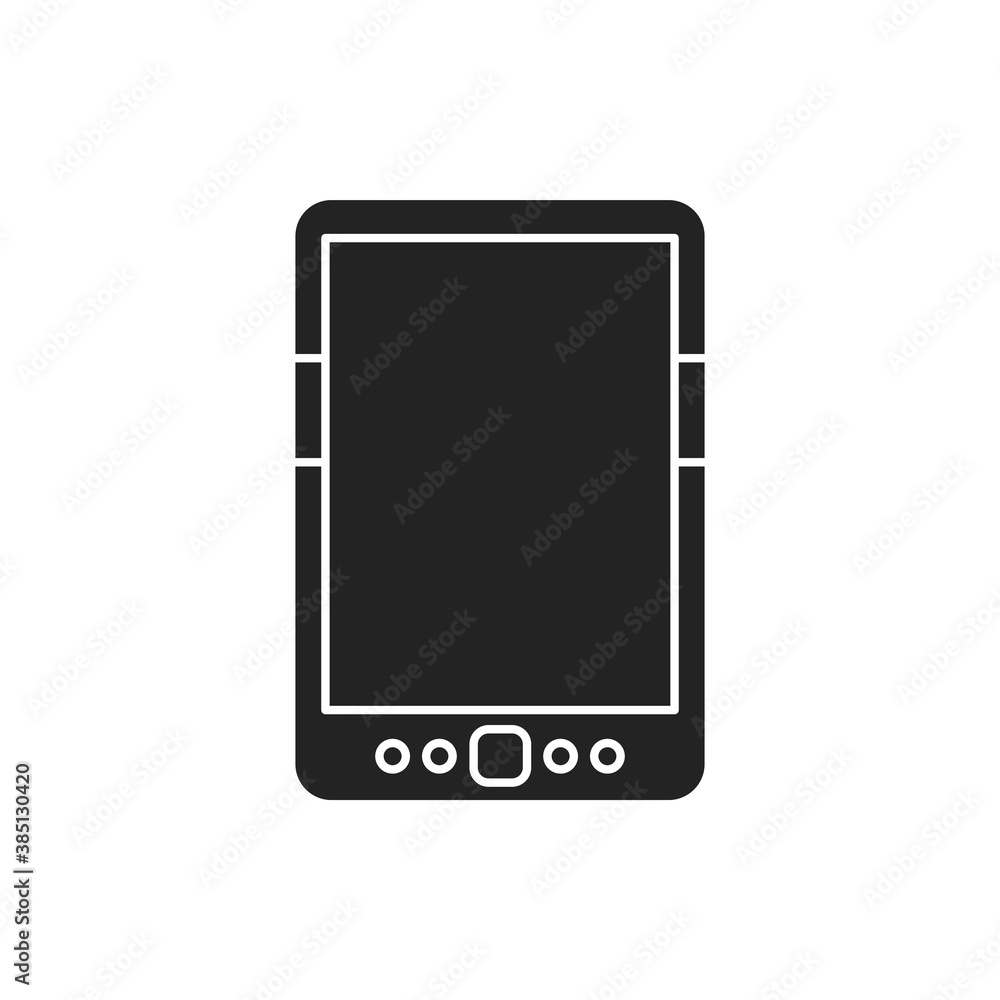 Digital tablet black glyph icon. Innovation technology. E-learning reading on electronic touch screen. Pictogram for web page, mobile app, promo. UI UX GUI design element. Digital tablet black glyph icon. Innovation technology. E-learning reading on electronic touch screen. Pictogram for web page, mobile app, promo. UI UX GUI design element.