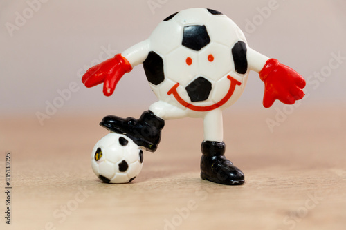 Fototapeta Naklejka Na Ścianę i Meble -  ball of soccer playing soccer
