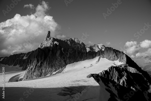Mountain in the french alps chamonix photo