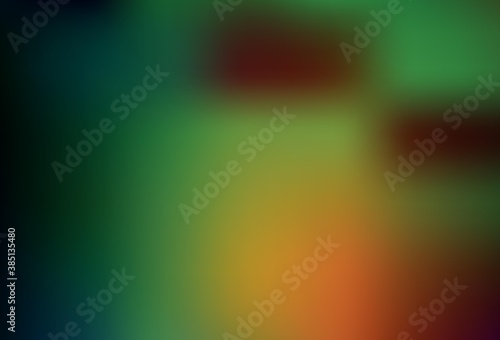 Dark Green, Red vector colorful abstract background.