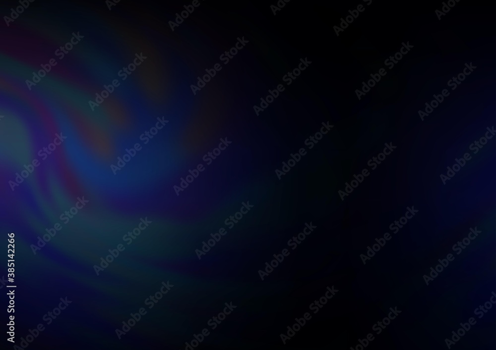 Fototapeta premium Dark BLUE vector blurred bright template.