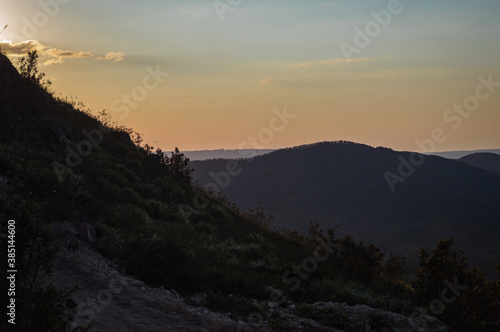 Por do Sol - Morro do Cal - Campo Largo  Paran  .