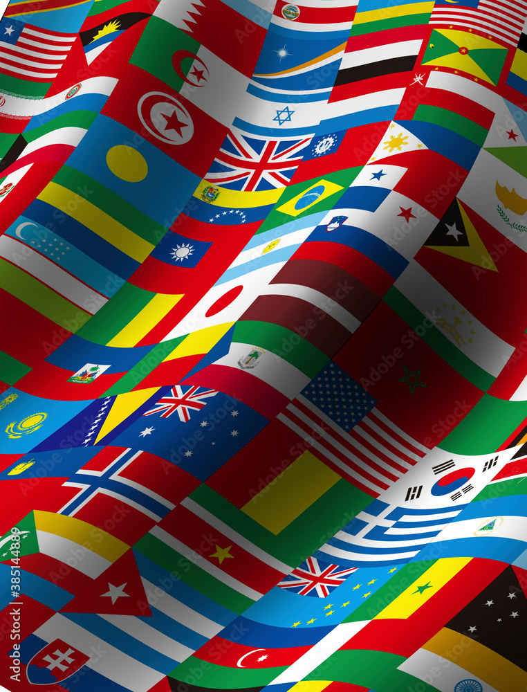 Obraz premium 万国旗