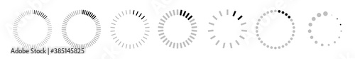 Clock faces. Vintage clocks bezel, seconds timer and 12 hours watch round scale. Clocks frames silhouette, deadline hour stopwatch face.