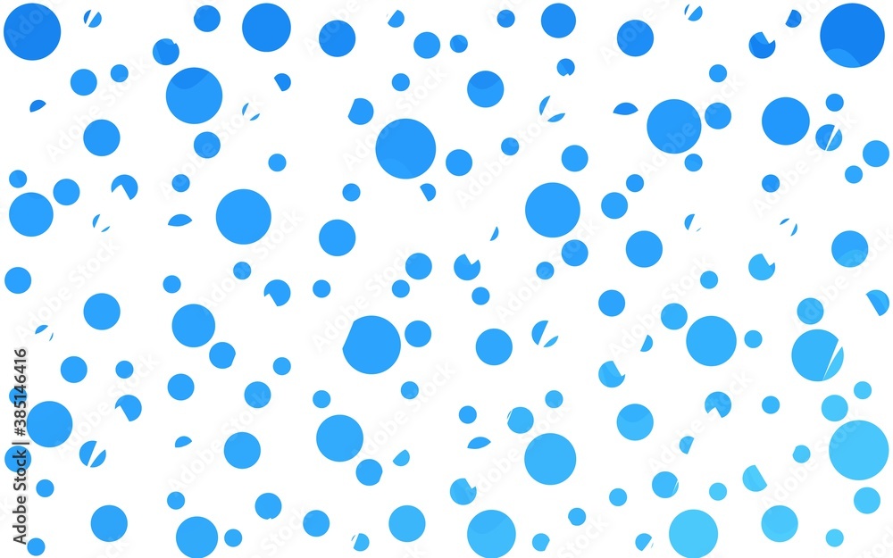 Light BLUE vector banners set of circles, spheres.