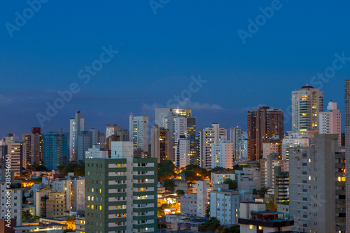  Aerial view of residential buildings in the city of Belo Horizonte, state of Minas Gerais, Brazil.