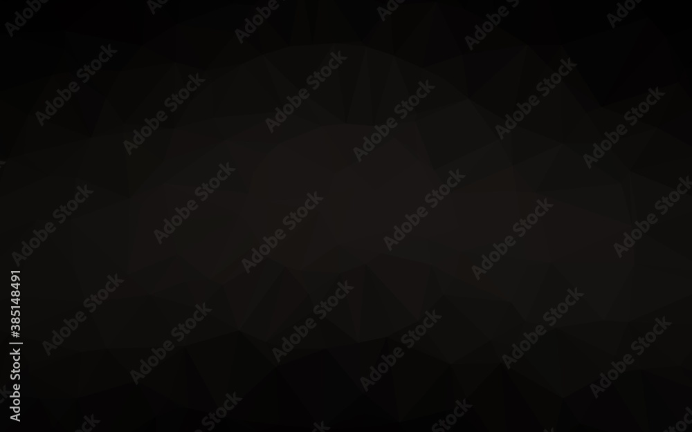 Dark Black vector polygonal pattern. Dark Black vector polygonal pattern.