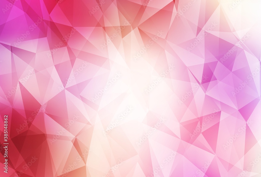 Obraz premium Light Red, Yellow vector abstract mosaic pattern.